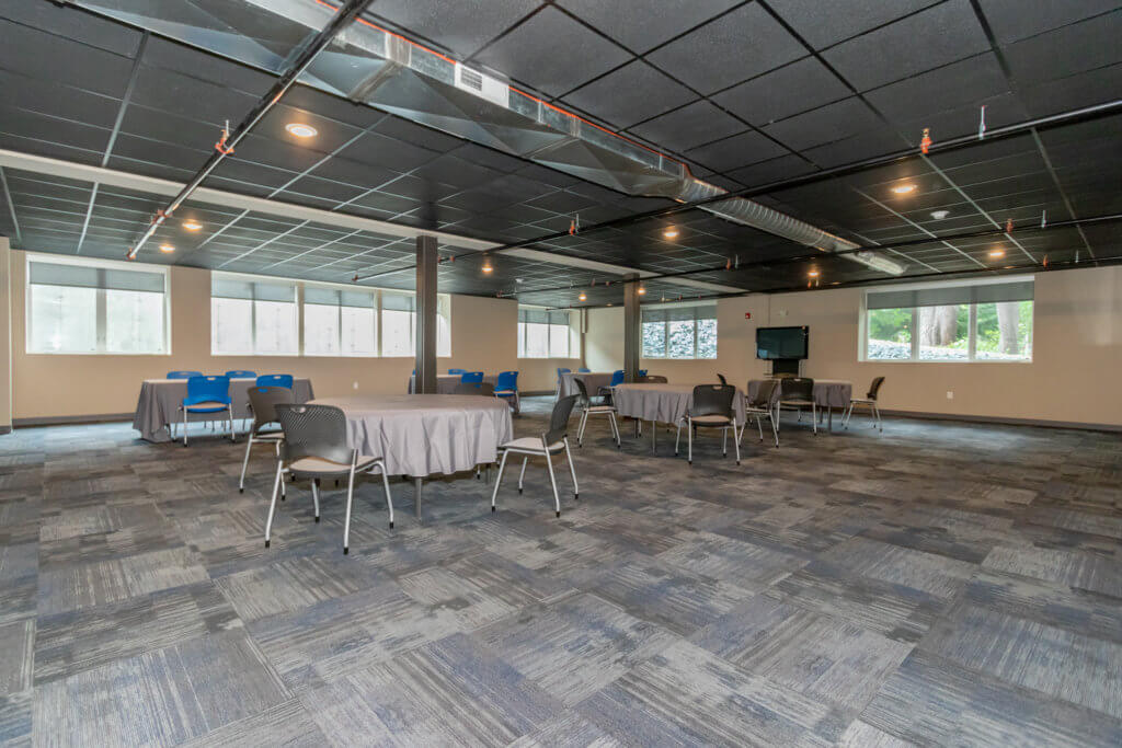 Meeting and event space with windows that open