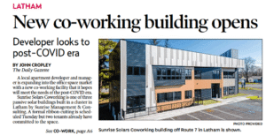 The Daily Gazette feature on Sunrise Solars Coworking